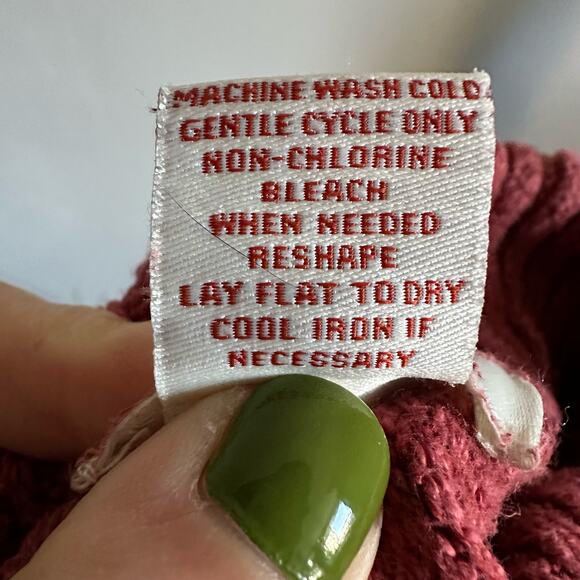 Sundance Burnt Orange Red Ribbed Turtleneck Sweater - Picture 7 of 8